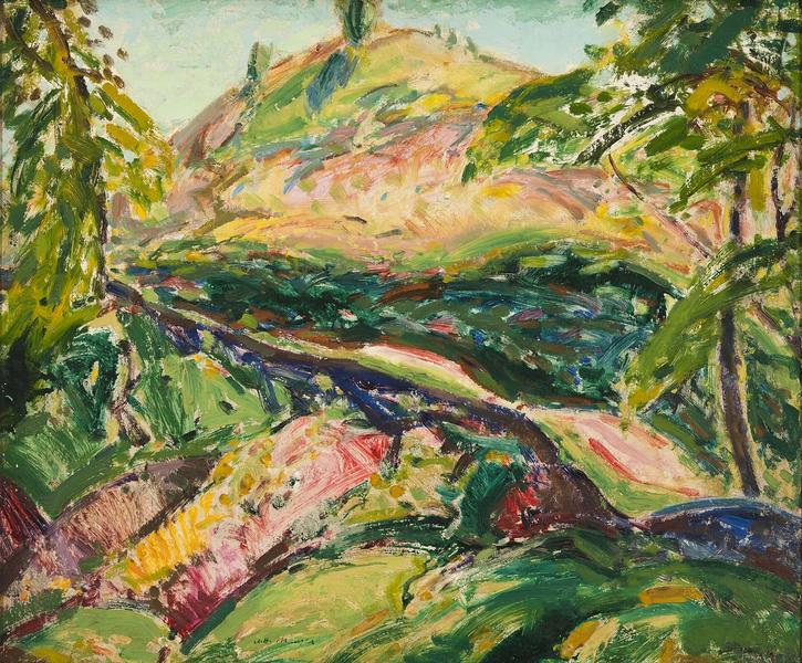 Untitled (Mountain Landscape, Marlboro), c.1914 oi...