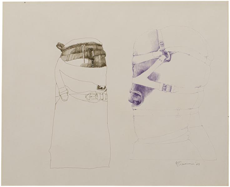 Nancy Grossman (b.1940) Untitled, 1968 ink on pape...