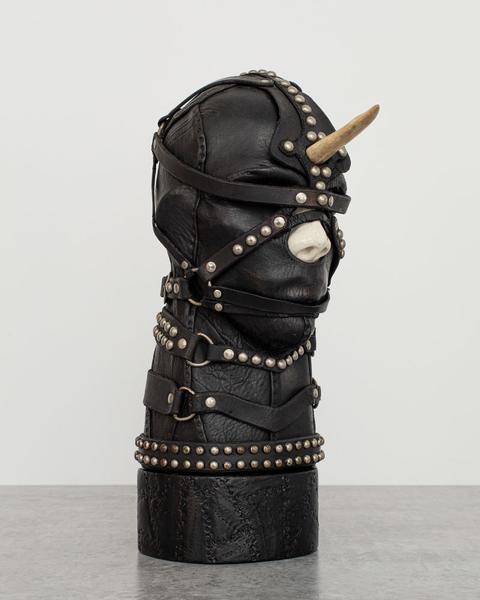 G.I.O., 1969 leather, wood, paint, epoxy, horn and...