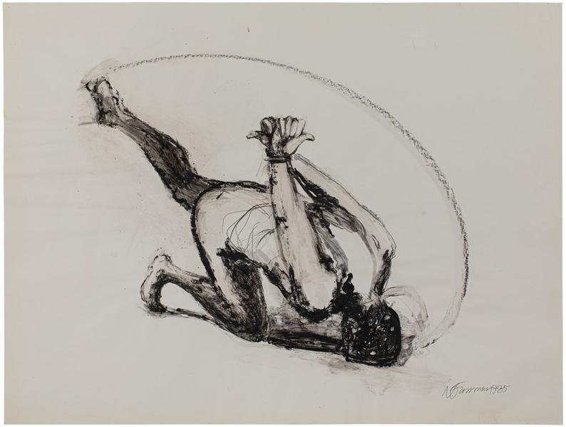 Kick, 1985 lithographic crayon on coated paper 19...
