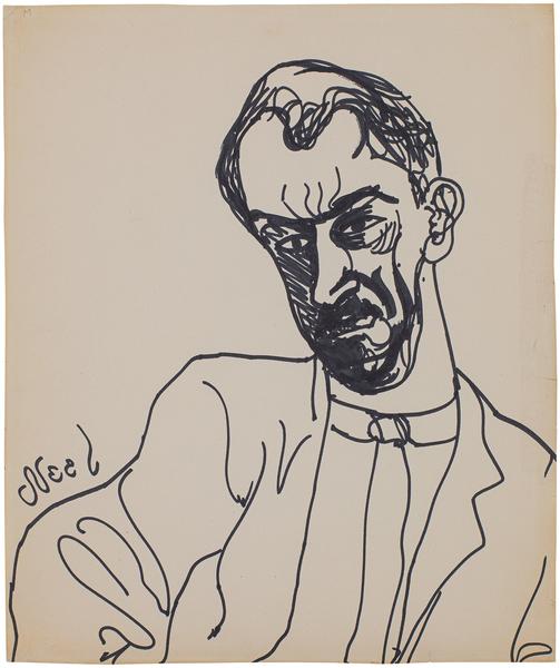 Alice Neel (1900-1984) Phil Bard, 1957 ink on pape...