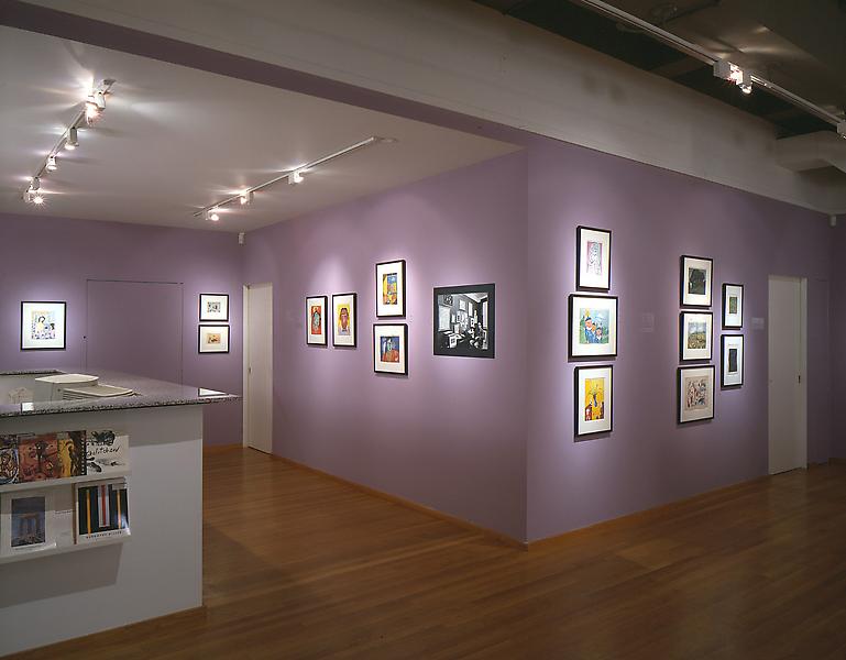 Installation Views - In Hell + Why: Clifford Odets, Paintings on Paper from the 1940s and 1950s - April 11 – June 8, 1996 - Exhibitions