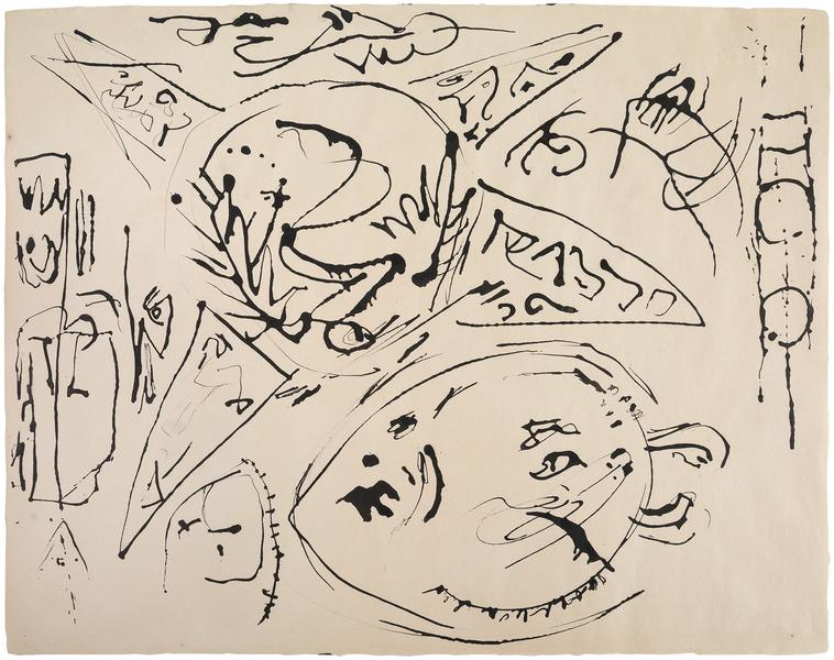 Jackson Pollock (1912-1956) Untitled, c.1952-56 dr...