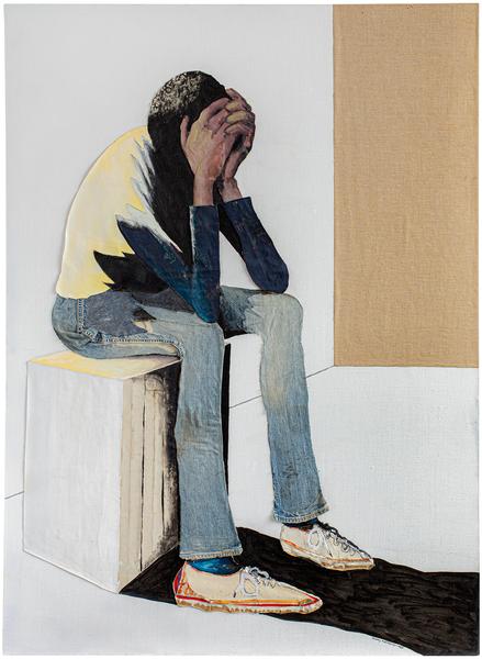 Portrait of Despair, 1985 oil and graphite on canv...
