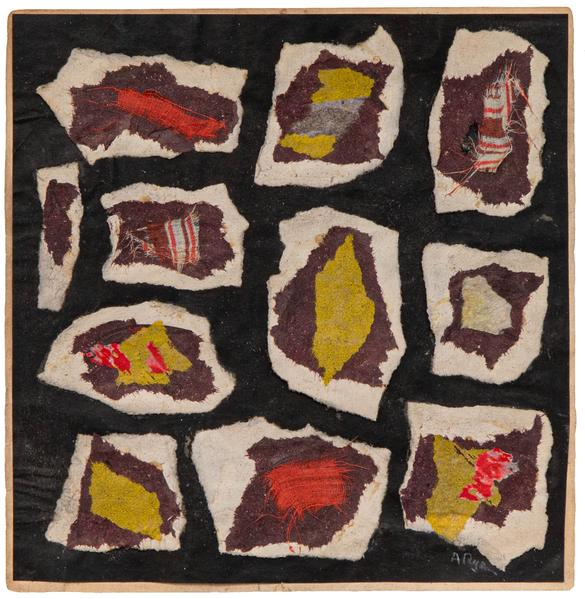 Untitled, 1950 fabric and paper collage on paper 7...