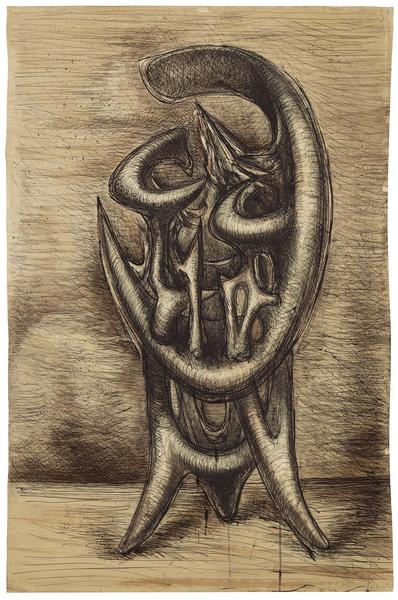 Theodore Roszak (1907-1981) Untitled, c.1954 ink,...