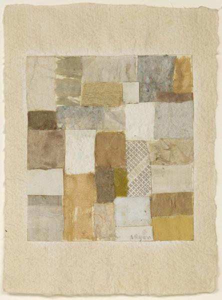 Untitled, c.1952 fabric and paper collage on paper...