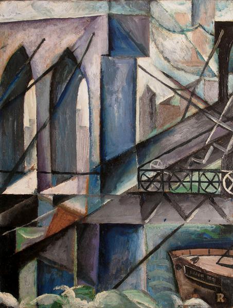 Richard Rychtarik (1894-1982) Brooklyn Bridge, c.1...