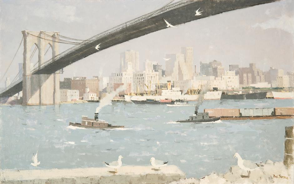 Paul Sample (1896-1974) View of Lower Manhattan, F...