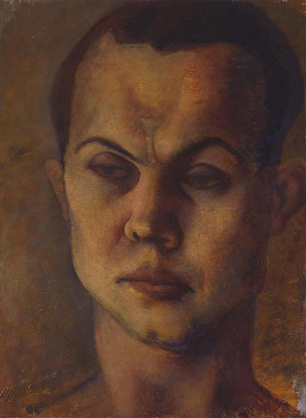 Portrait of a Man, c.1929 oil on canvas 24 x 18 in...