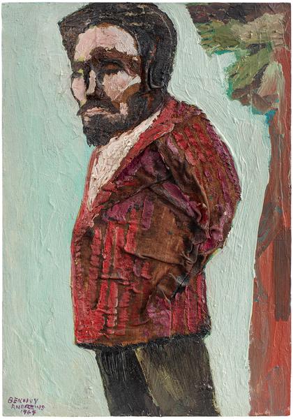 The Artist as an Artist, 1964 oil on Masonite with...