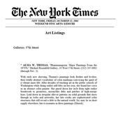 The New York Times, October 12, 2001
