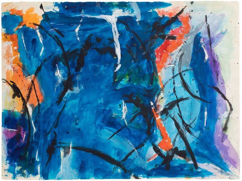 Untitled, 1962 acrylic on paper 22 3/8 x 30 inches...