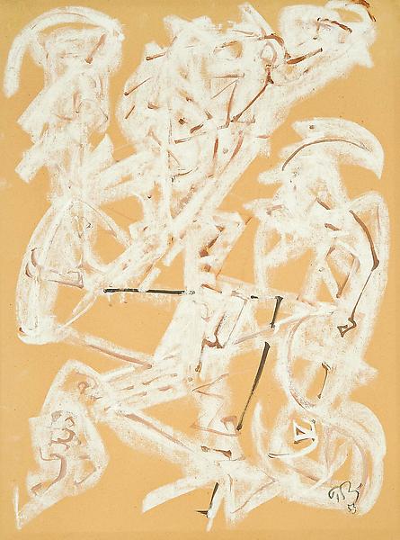 Untitled, 1953 chalk, crayon and gouache on paper...