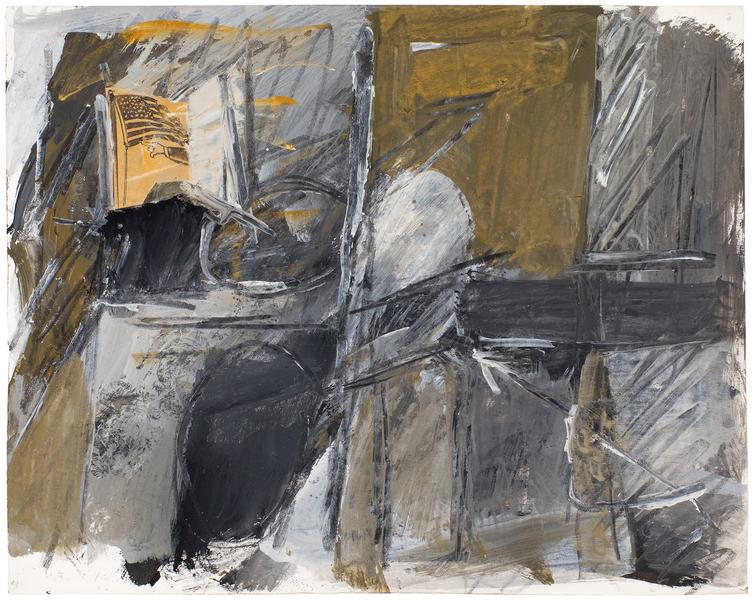 Untitled, c.1960 gouache and charcoal on paper wit...