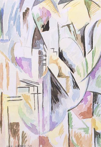 New York Abstraction, 1912 watercolor on paper 7 3...