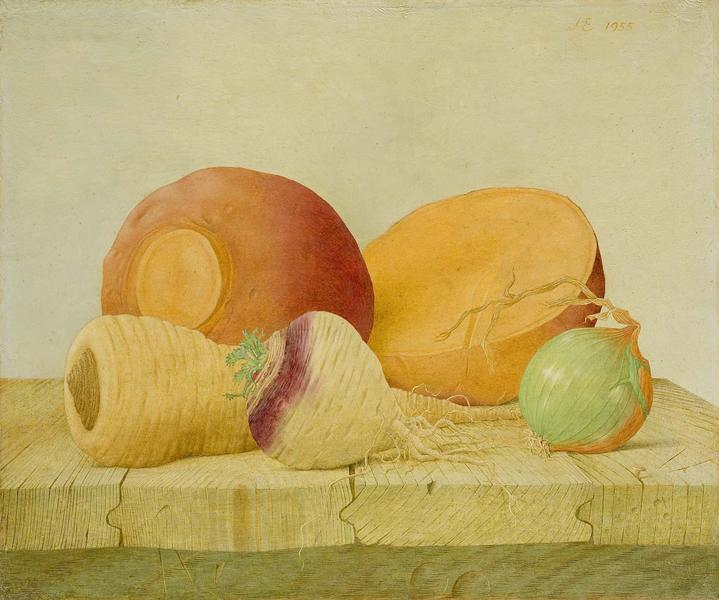 Poor Man's Fruit, 1955 oil on canvas 10"...