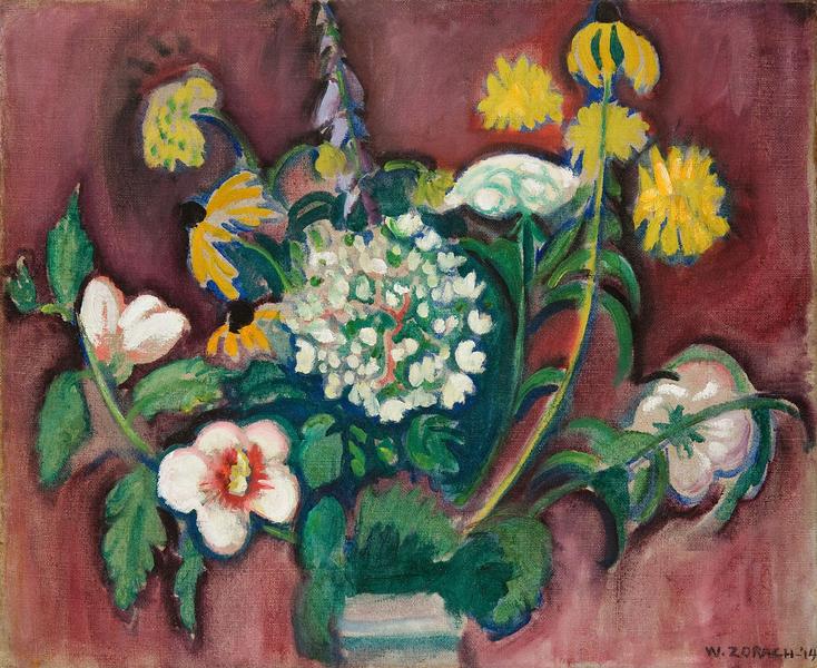 William Zorach (1887-1966) Untitled (Floral Still...